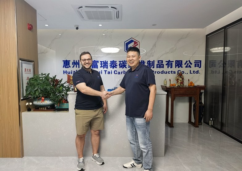 Customer visit at Huizhou FRT Carbon Fiber Products office