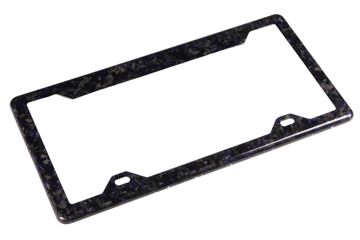 Carbon fiber license plate frame product